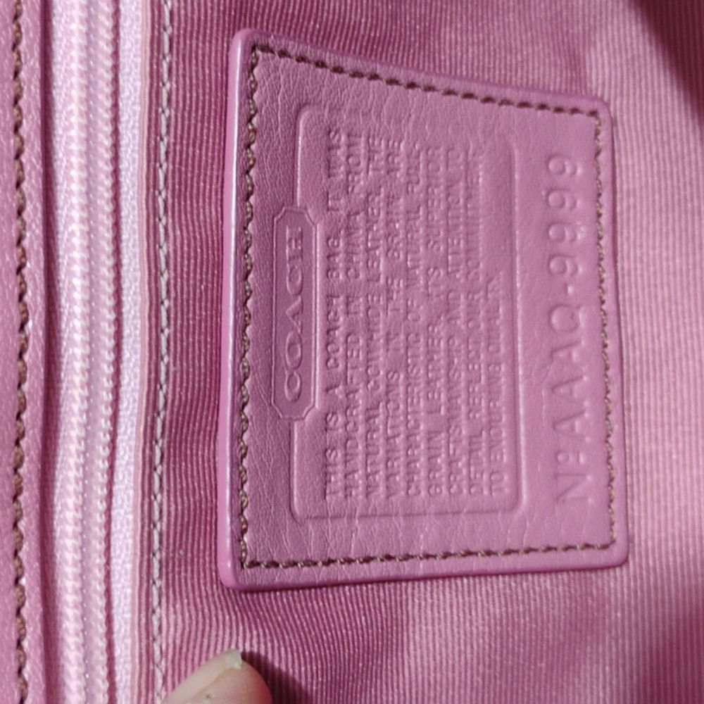 RARE! Auth Coach Y2K 90's Vintage Legacy 🩷 Pink Suede Small Satchel - Picture 12 of 16